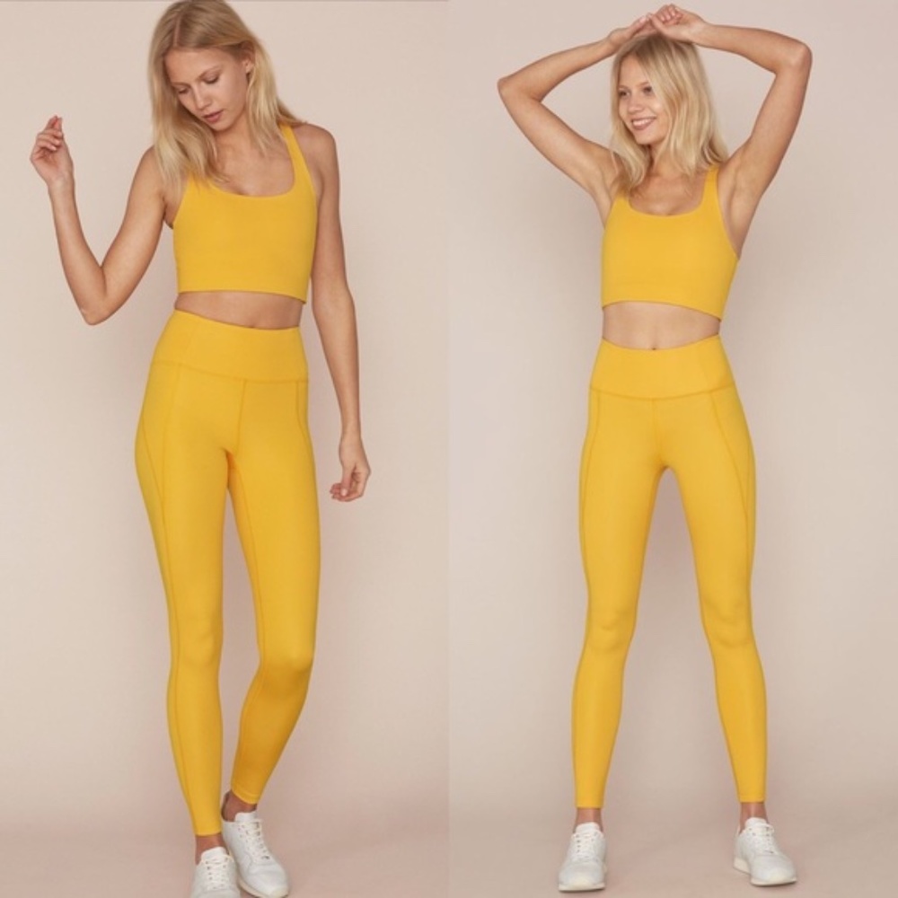 Compressive High-Rise Leggings - Citrine